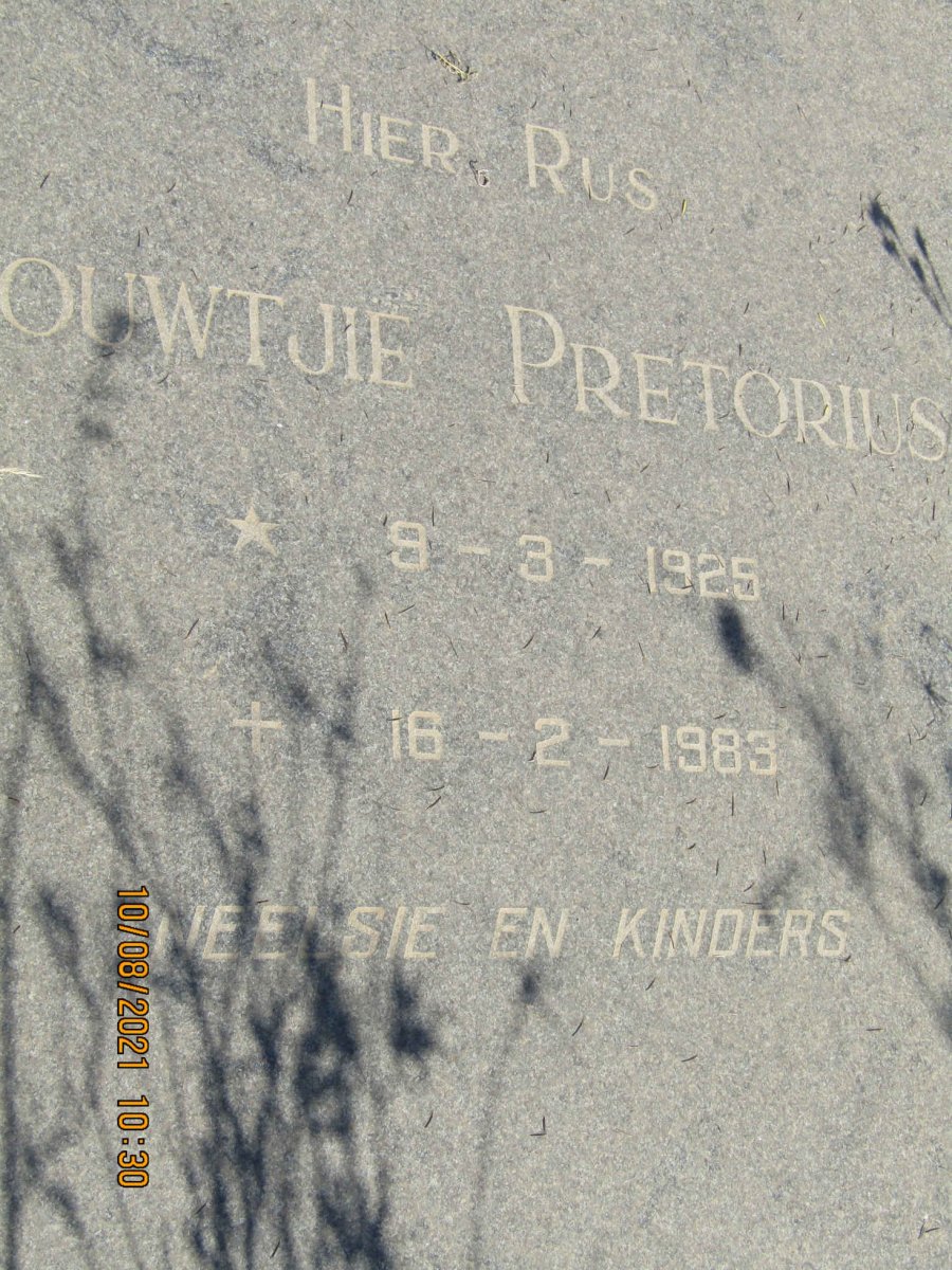 PRETORIUS Louwtjie 1925-1983