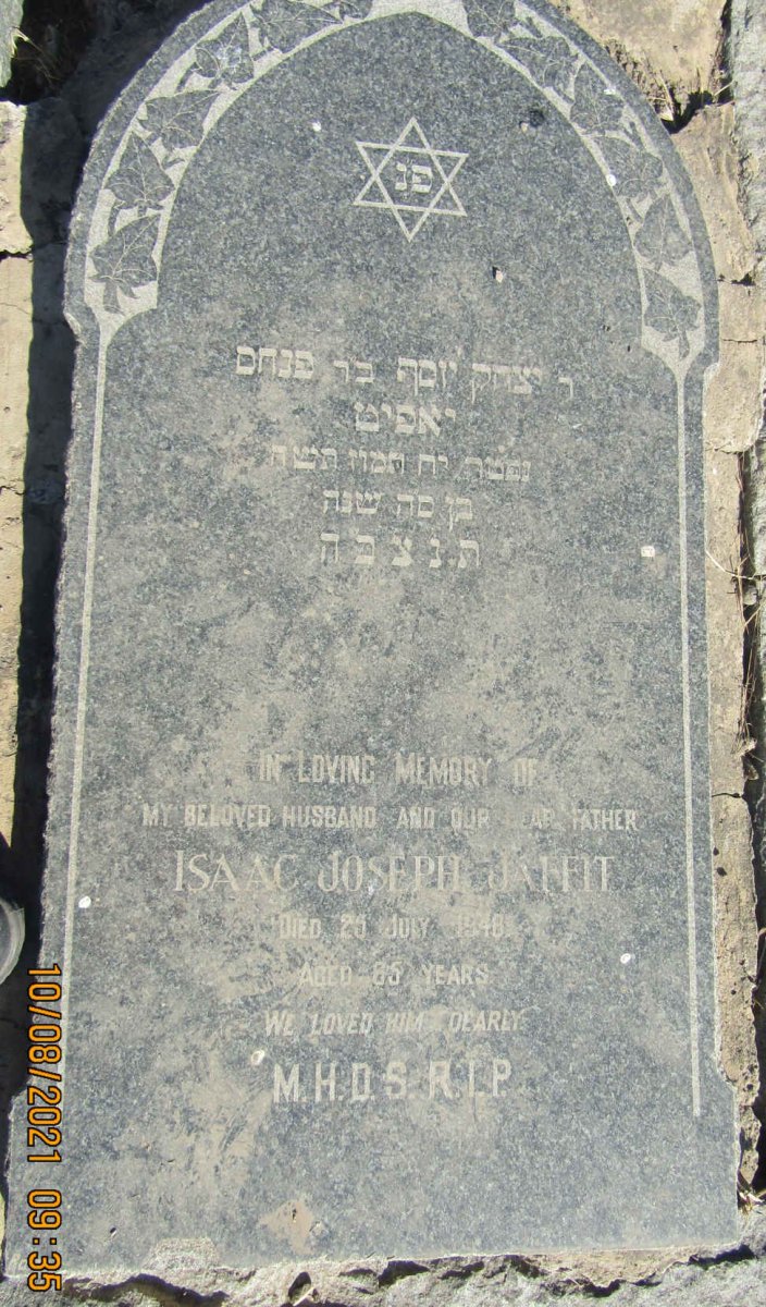 JAFFIT Isaac Joseph -1948