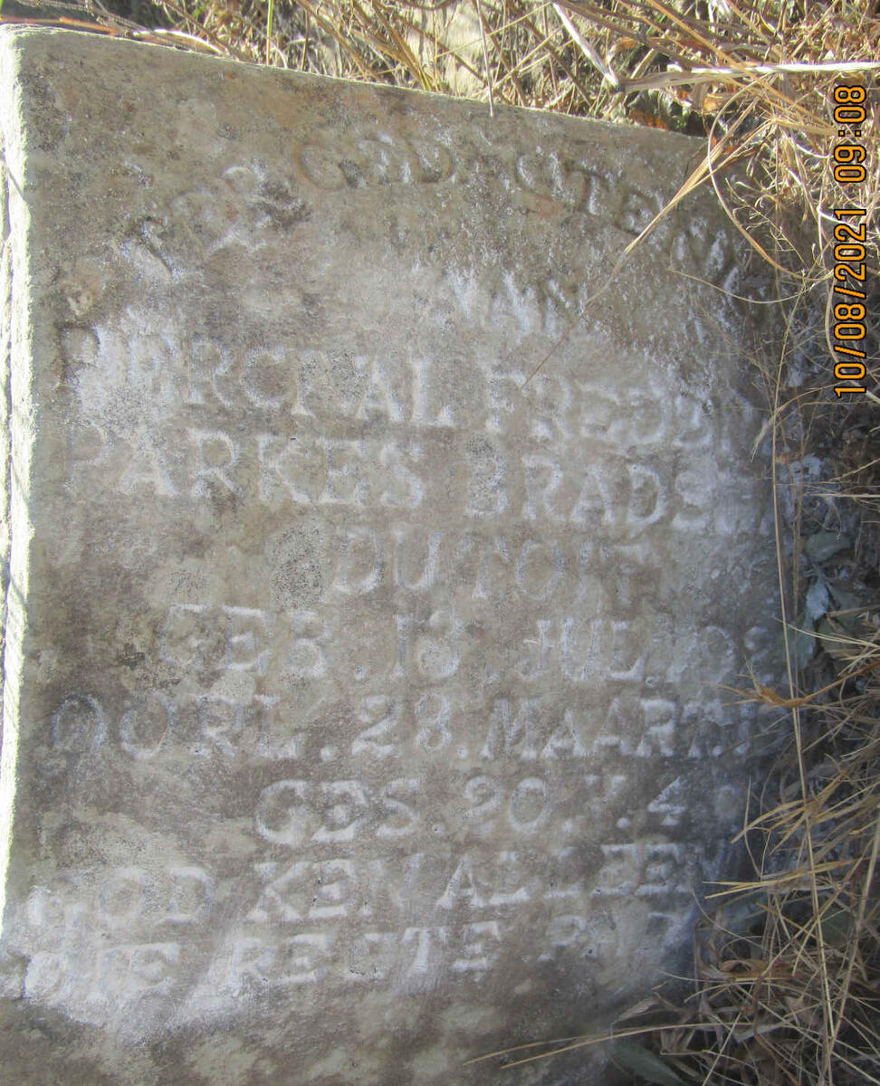 TOIT Percival Frederick Parkes Bradshaw, du 1921-19??