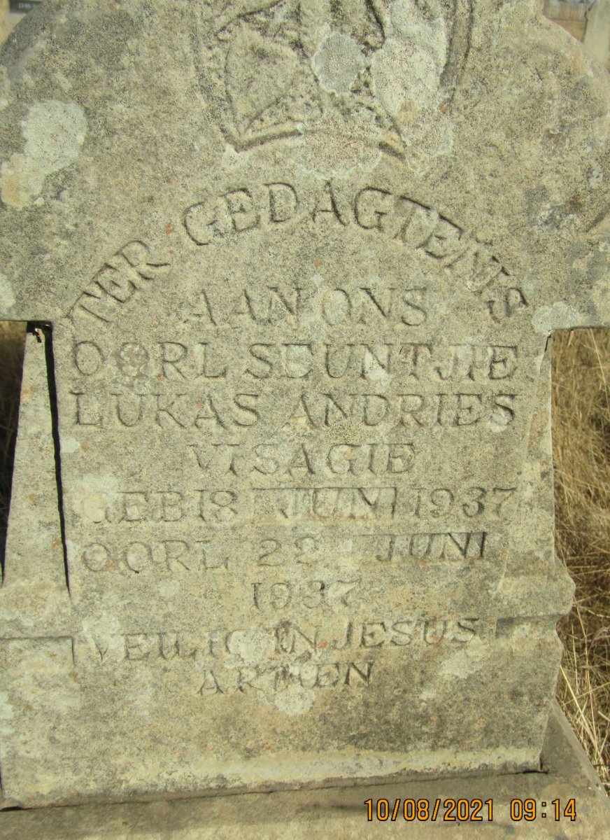 VISAGIE Lukas Andries 1937-1937