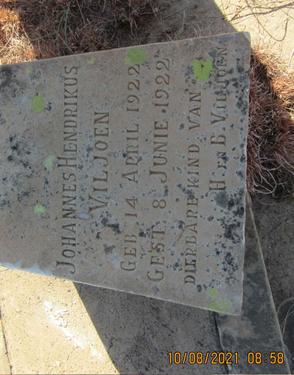VILJOEN Johannes Hendrikus 1922-1922