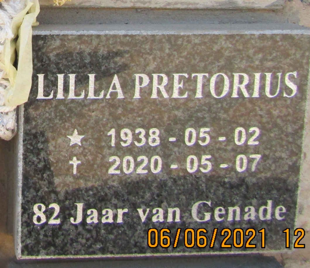 PRETORIUS Lilla 1938-2020