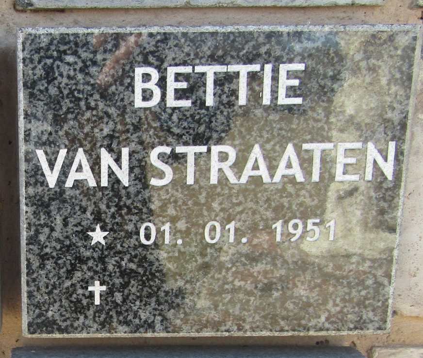 STRAATEN Bettie, van 1951-