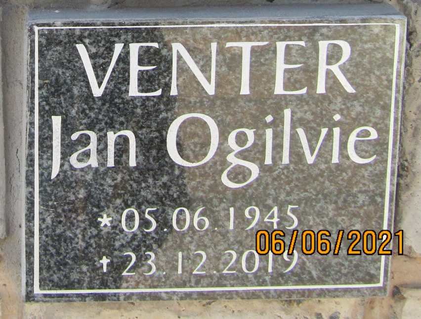 VENTER Jan Ogilvie 1945-2019