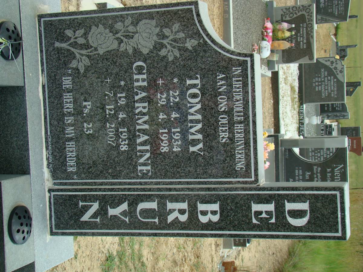 BRUYN Tommy, de 1934-1998 &amp; Charmaine 1938-2007