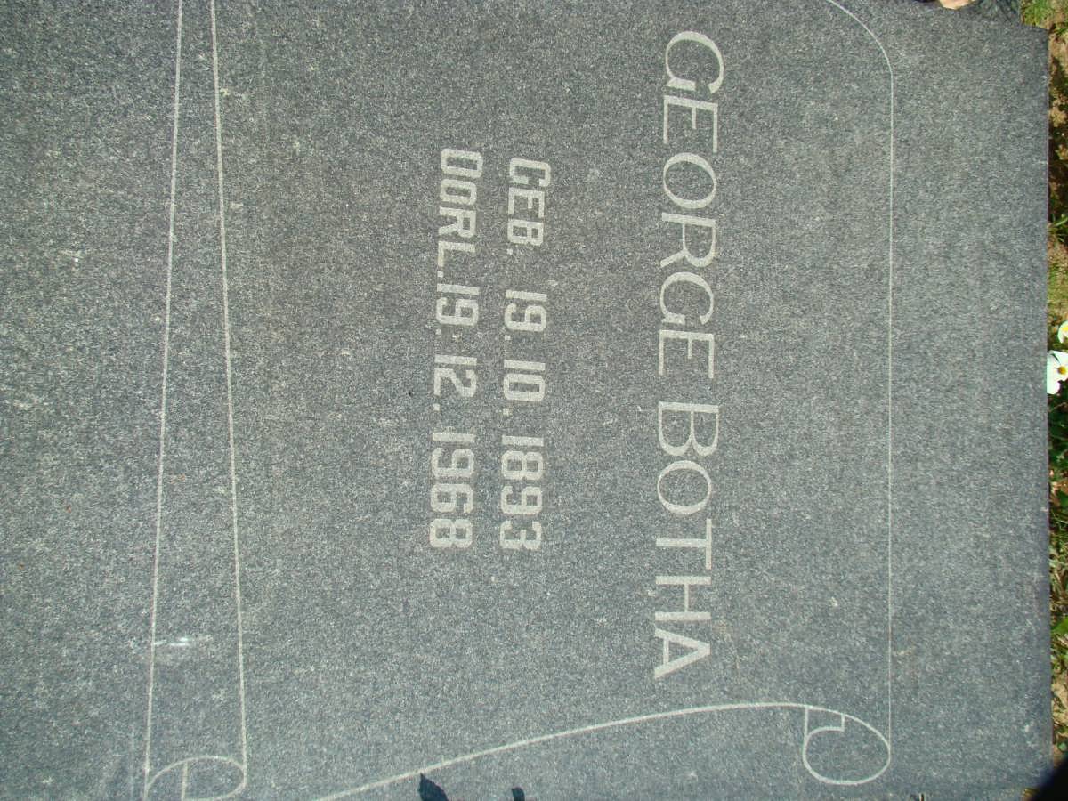 BOTHA George 1893-1968