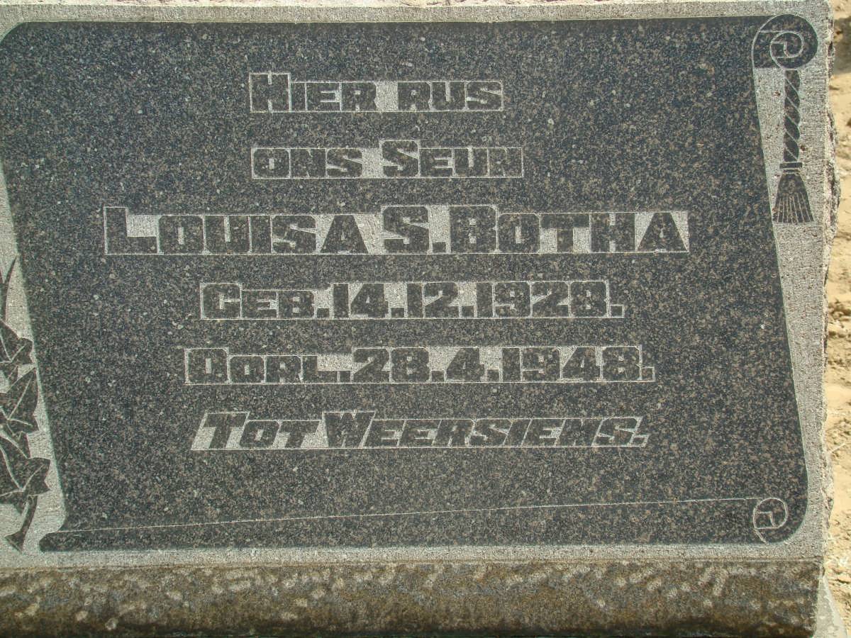 BOTHA Louisa S. 1928-1948
