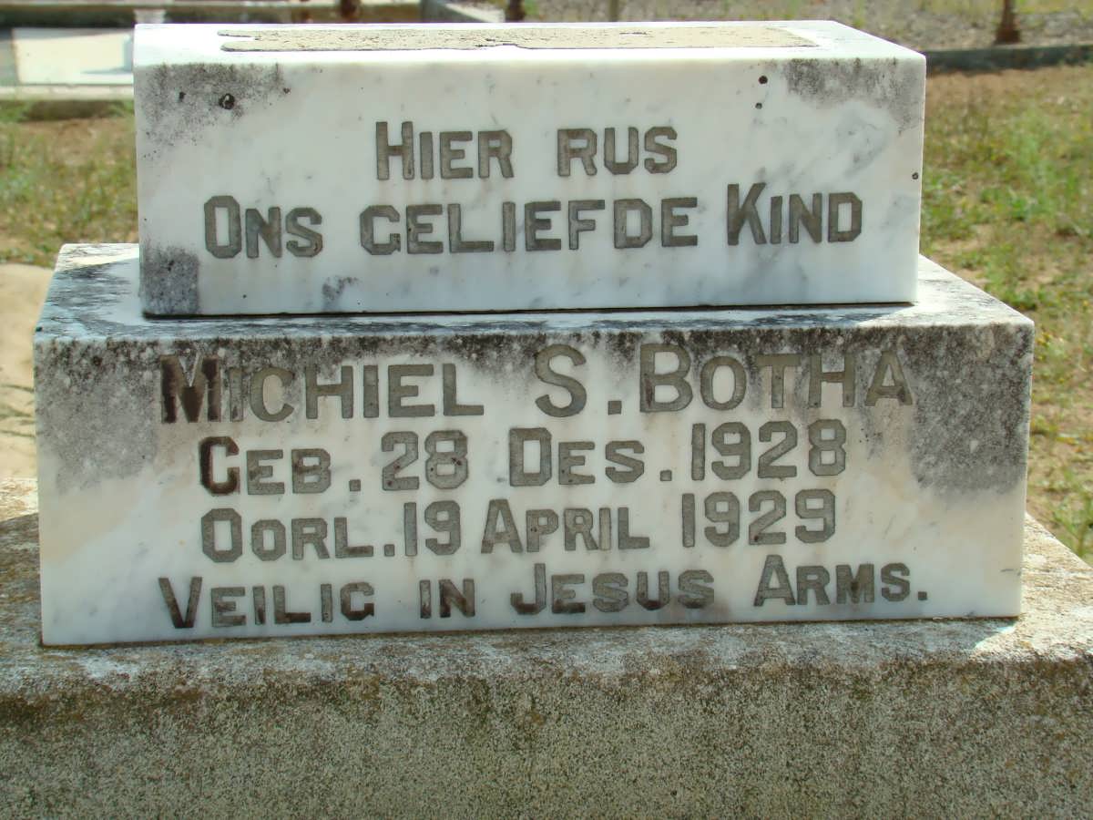 BOTHA Michiel S. 1928-1929