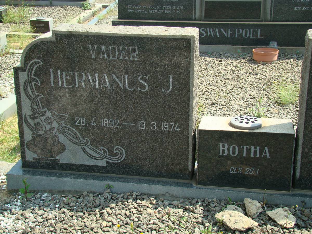 BOTHA Hermanus J. 1892-1974