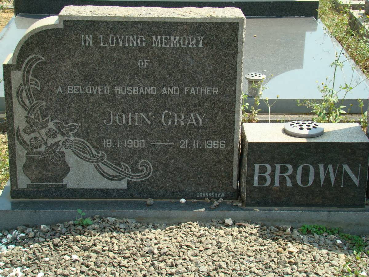 BROWN John Gray 1900-1966