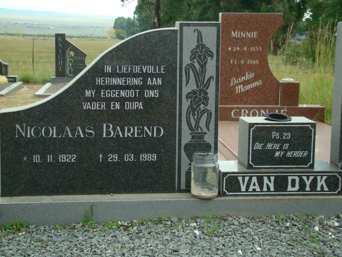 DYK Nicolaas Barend, van 1922-1989