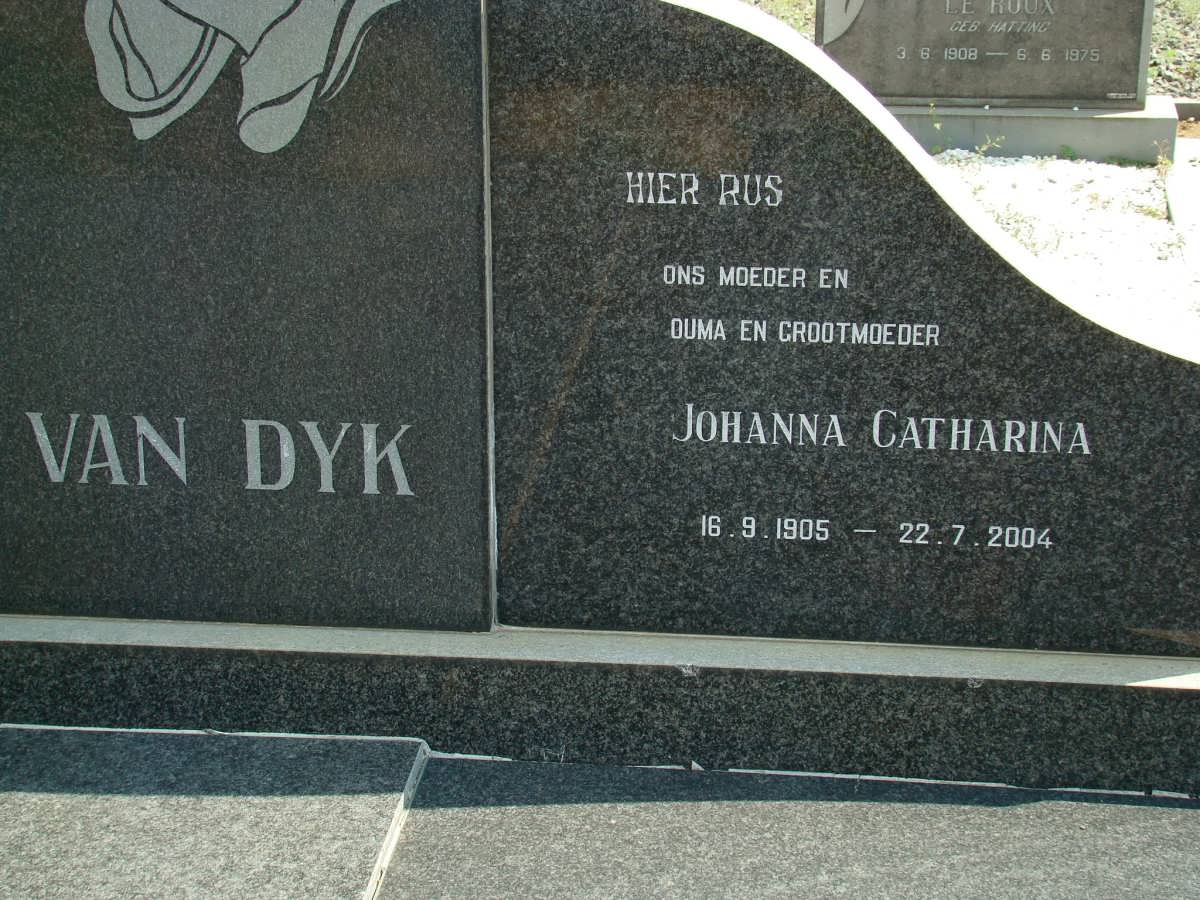 DYK Johanna Catharina, van 1905-2004