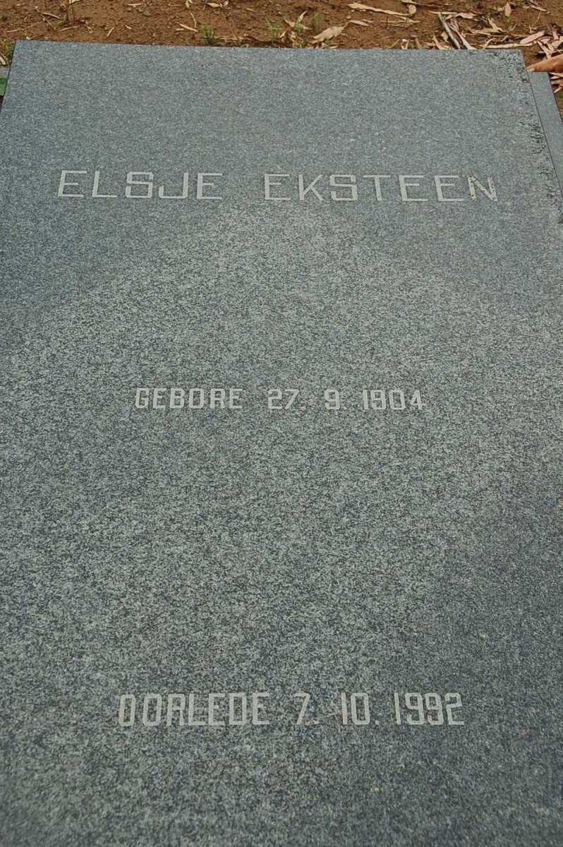 EKSTEEN Elsje 1904-1992