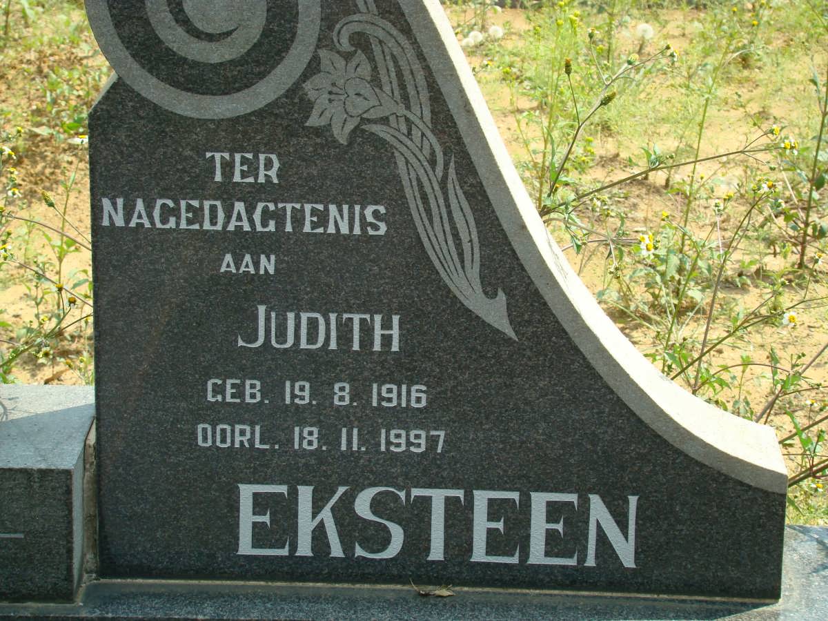 EKSTEEN Judith 1916-1997