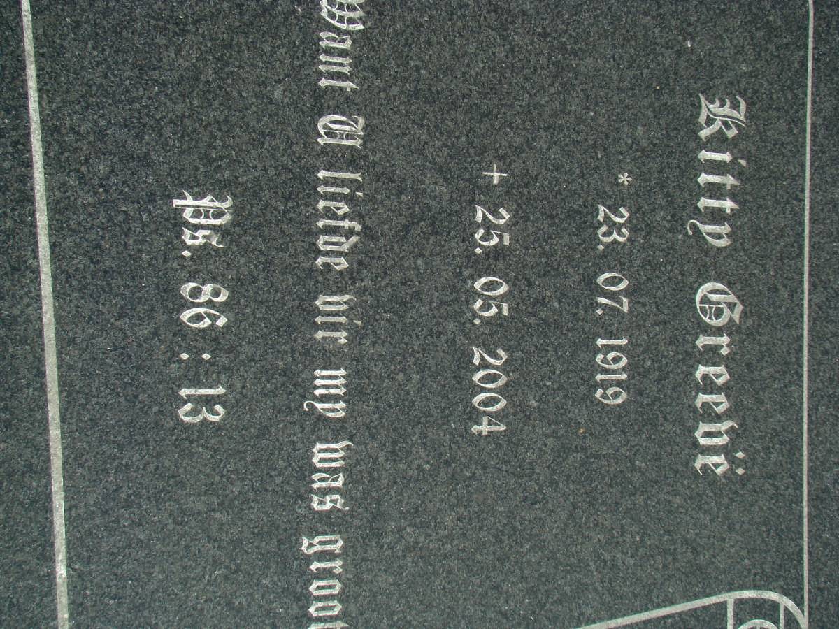 GREEVE Kitty 1919-2004