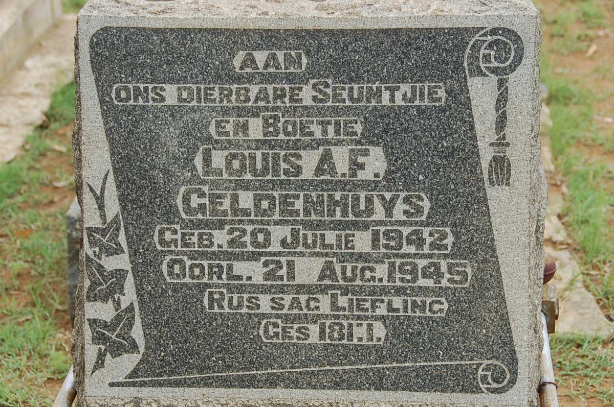 GELDENHUYS Louis A.F. 1942-1945