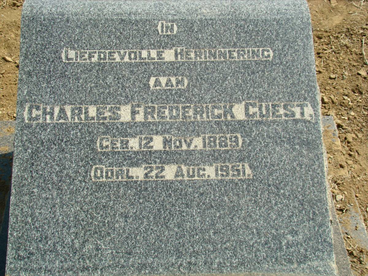 GUEST Charles Frederick 1889-1951