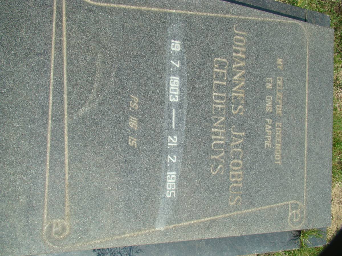 GELDENHUYS Johannes Jacobus 1903-1965