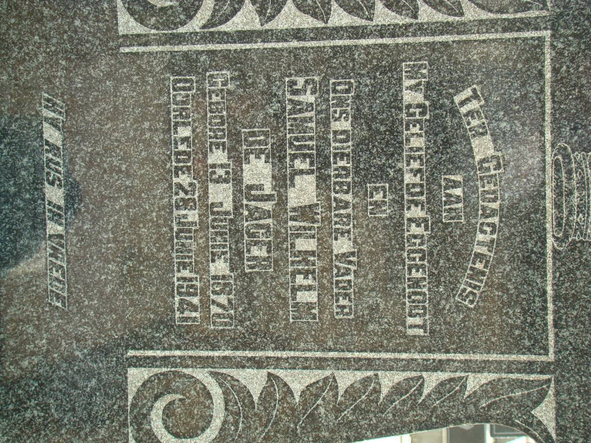 JAGER Samuel Wilhelm, de 1870-1941