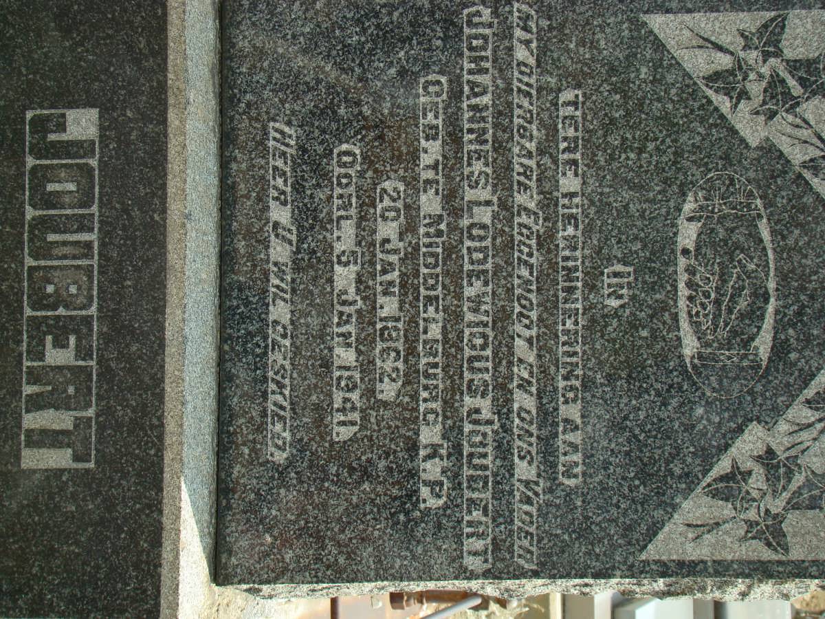 JOUBERT Johannes Lodewicus 1862-1942