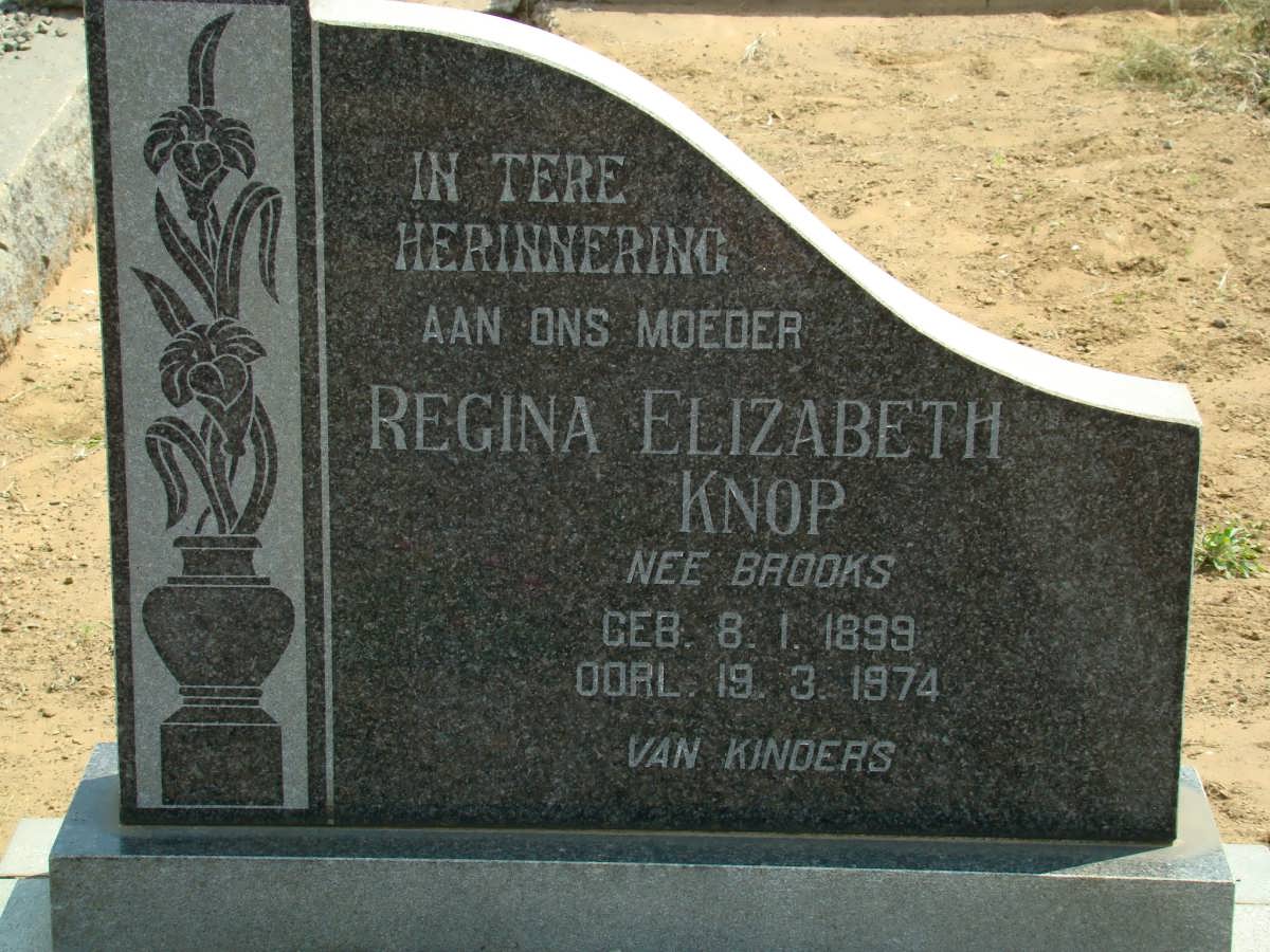 KNOP Regina Elizabeth nee BROOKS 1899-1974