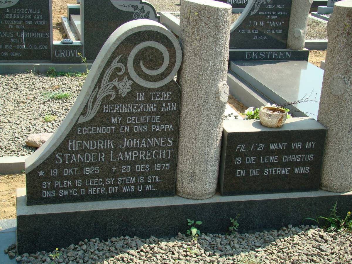 LAMPRECHT Hendrik Johannes Stander 1925-1975