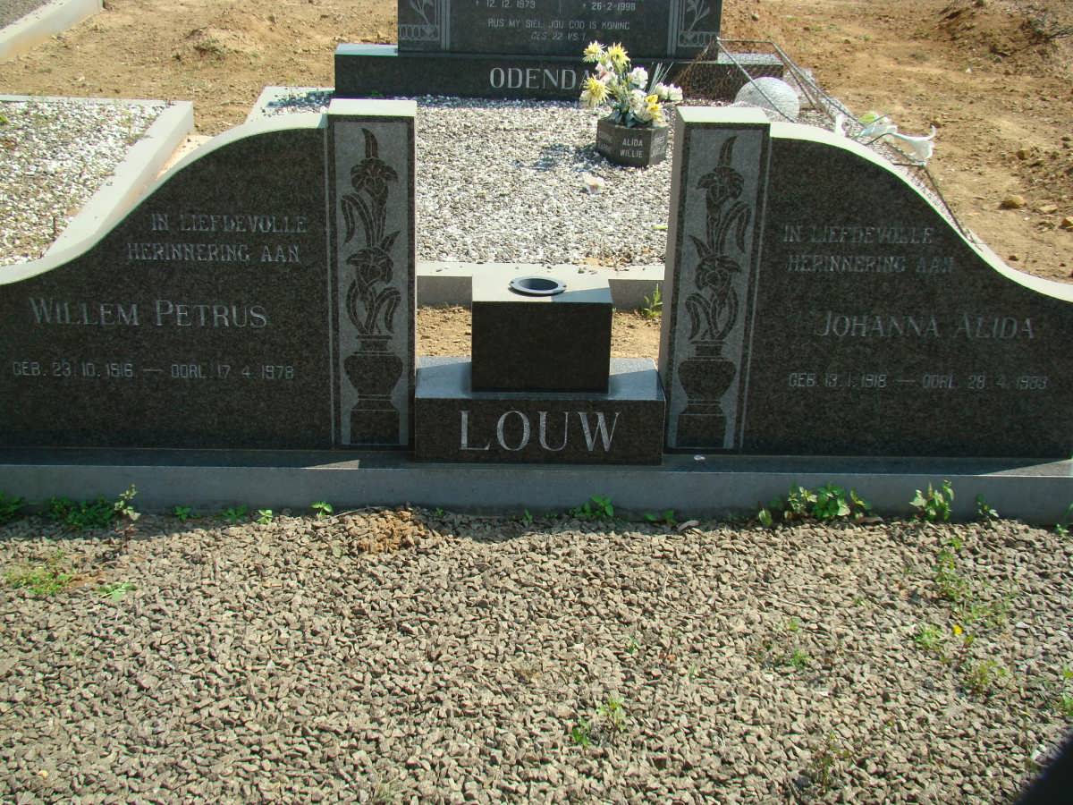 LOUW Willem Petrus 1916-1978 &amp; Johanna Alida 1918-1983
