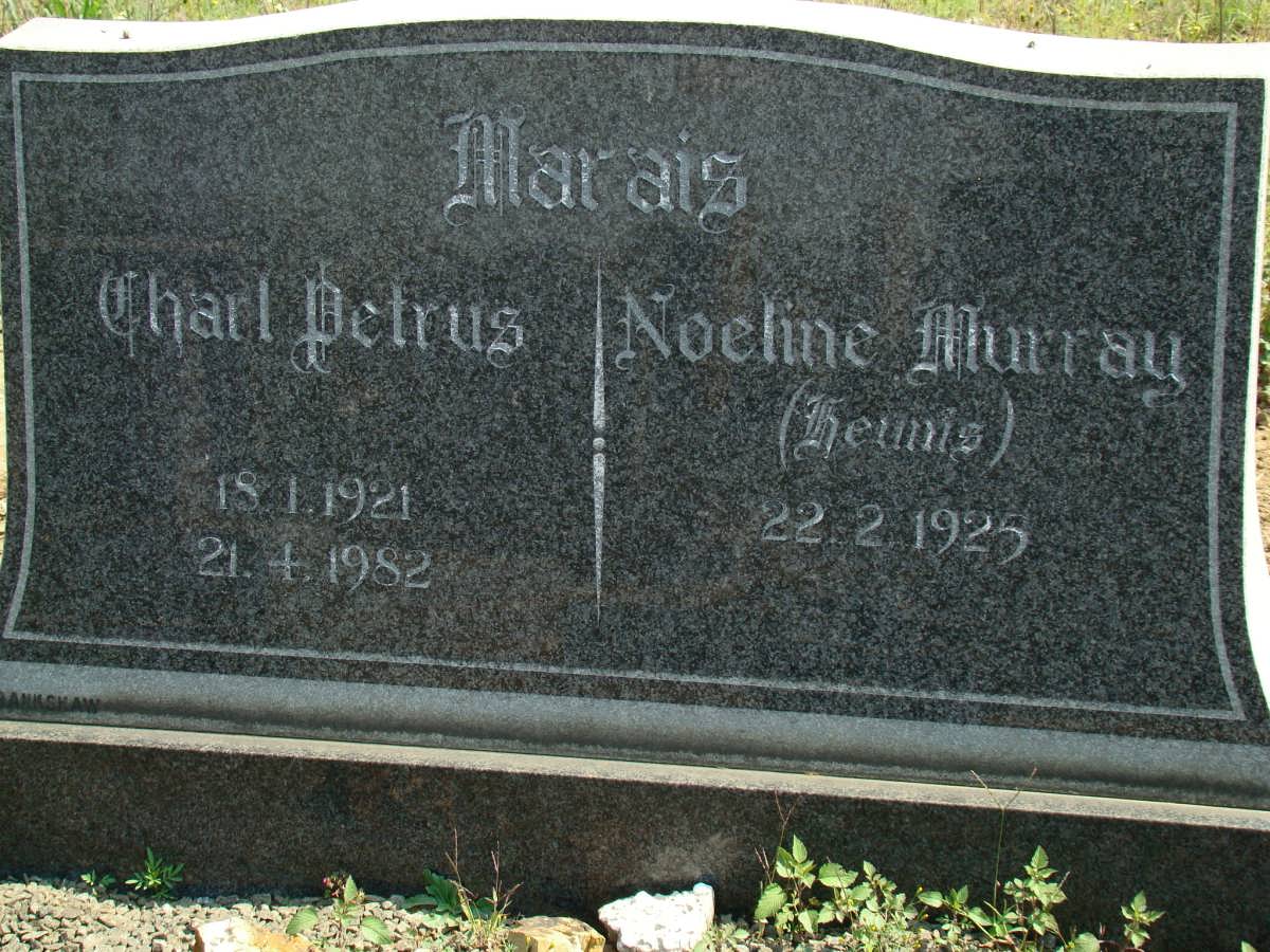 MARAIS Charl Petrus 1921-1982 &amp; Noeline Murray HEUNIS 1925-