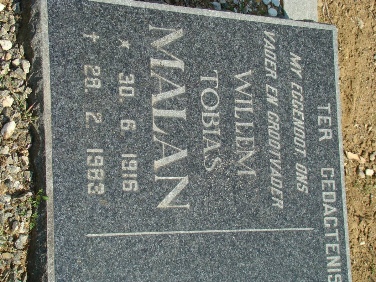 MALAN Willem Tobias 1916-1983