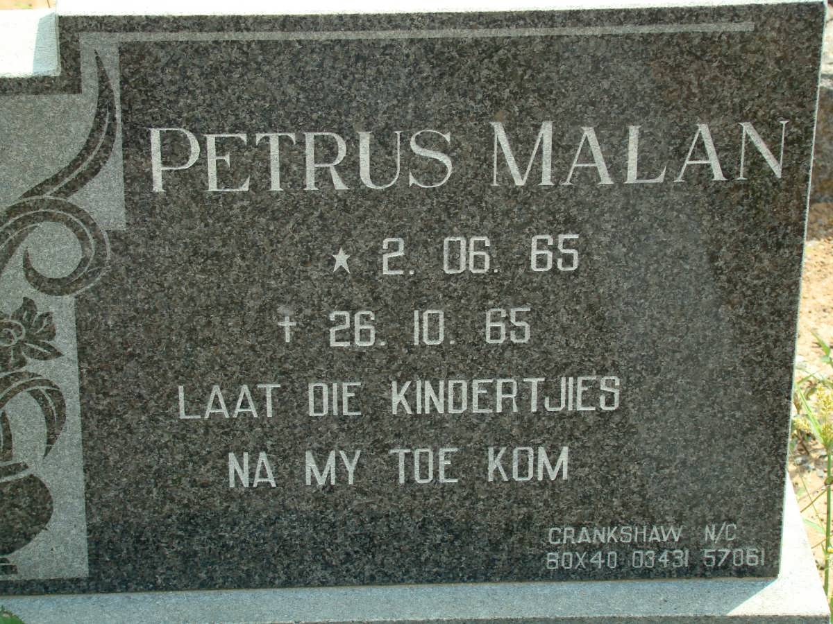 MALAN Petrus 1965-1965