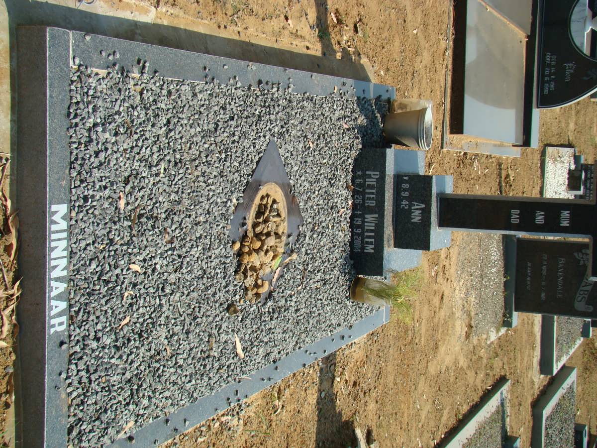 MINNAAR Pieter Willem 1926-2001 &amp; Ann 1942-