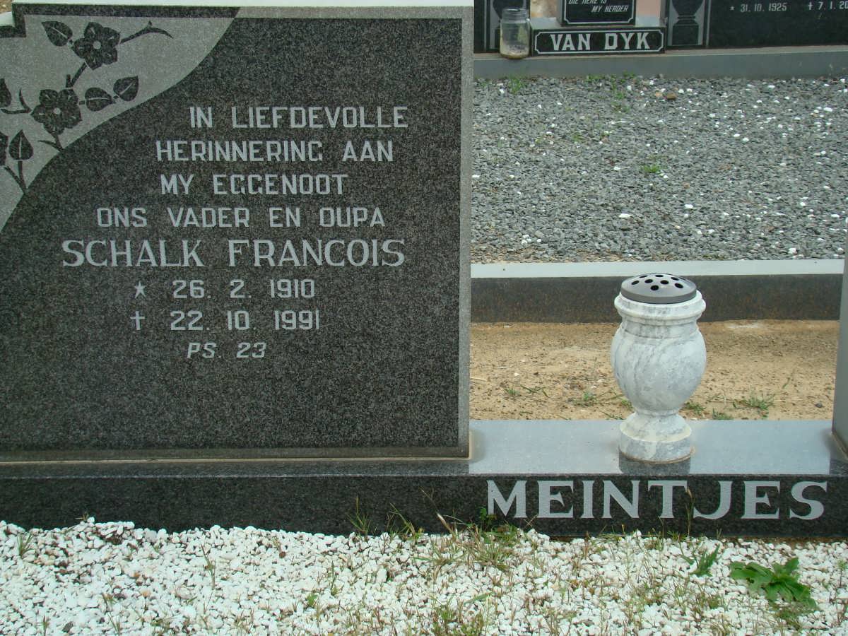 MEINTJES Schalk Francois 1910-1991