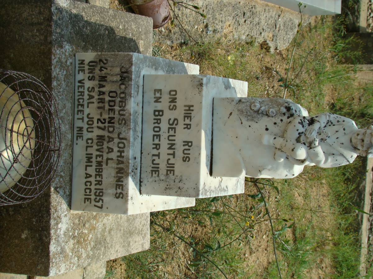 ODENDAAL Jacobus Johannes 1957-1957