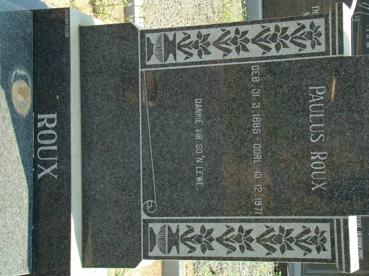 ROUX Paulus 1885-1971