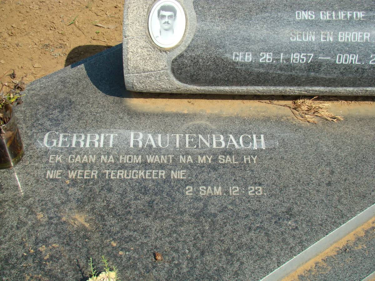 RAUTENBACH Gerrit 1957-1982