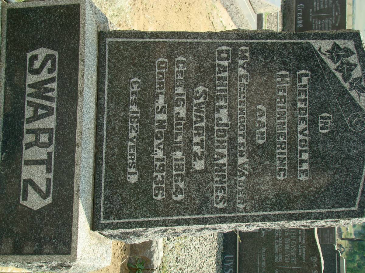 SWARTZ Daniel Johannes 1864-1936
