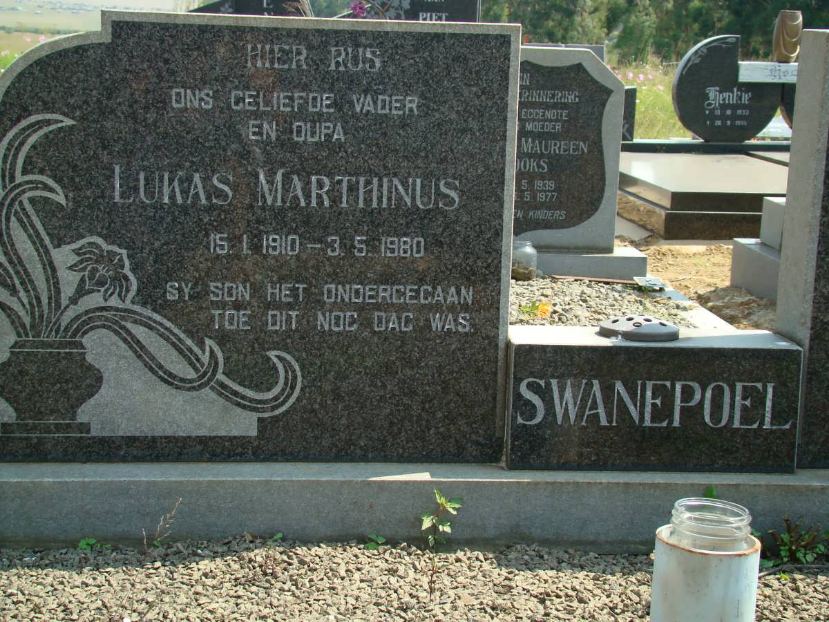 SWANEPOEL Lukas Marthinus 1910-1980