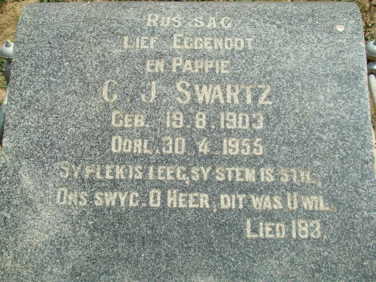 SWARTZ C.J. 1903-1955
