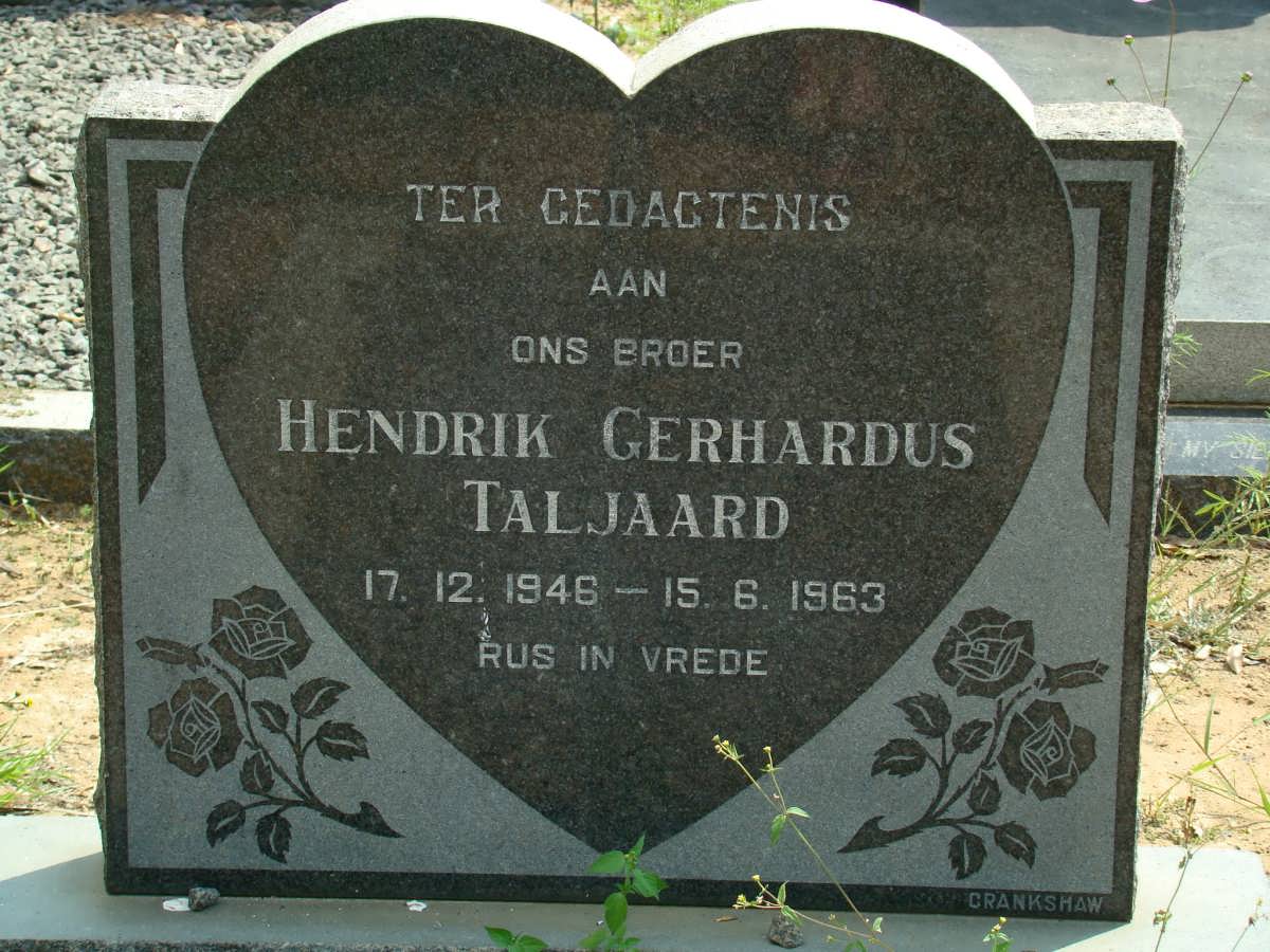 TALJAARD Hendrik Gerhardus 1946-1963