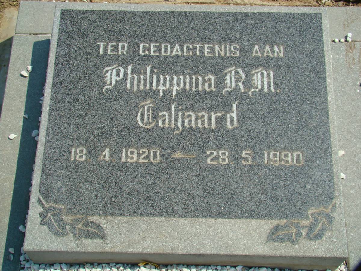 TALJAARD Philippina R.M. 1920-1990