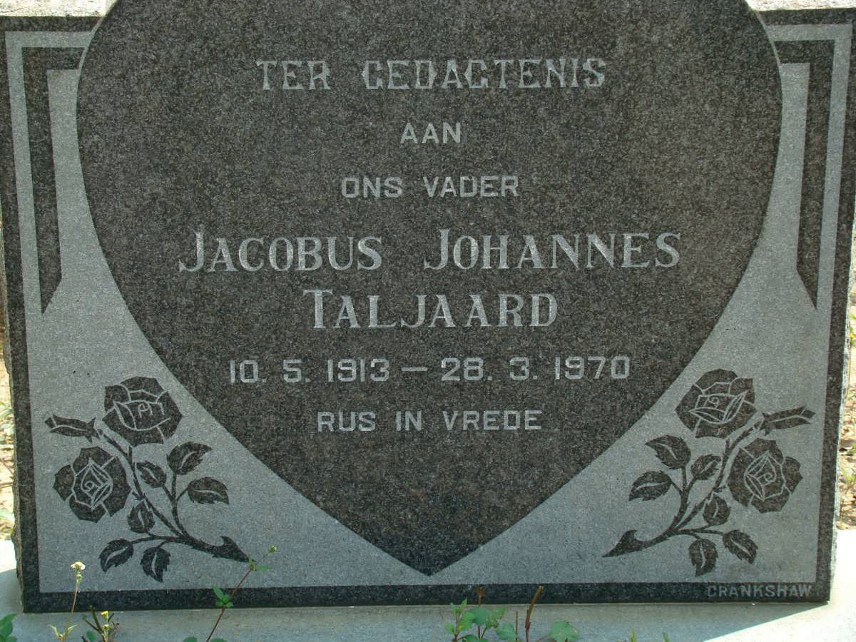 TALJAARD Jacobus Johannes 1913-1970