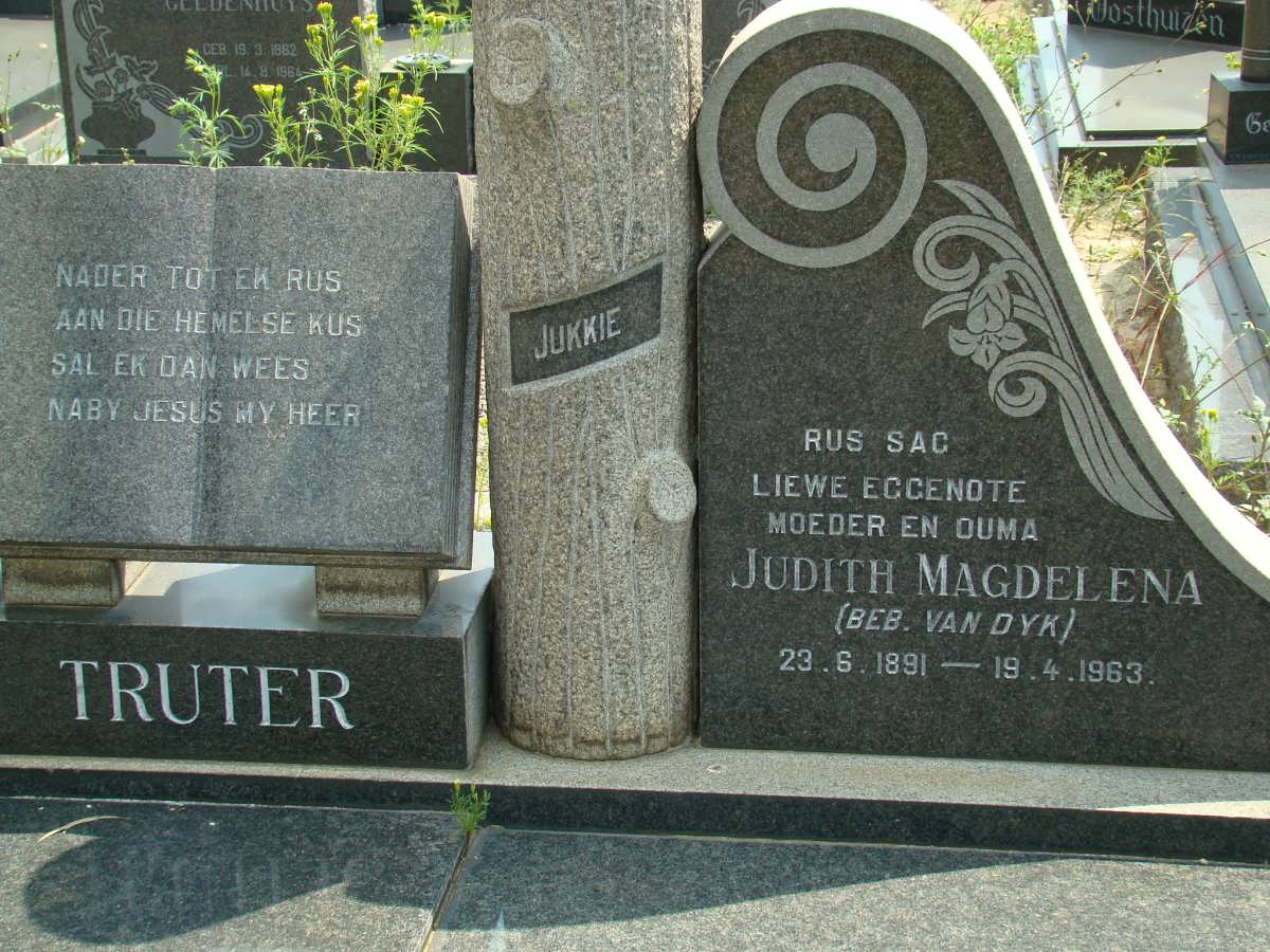 TRUTER Judith Magdalena nee VAN DYK 1891-1963