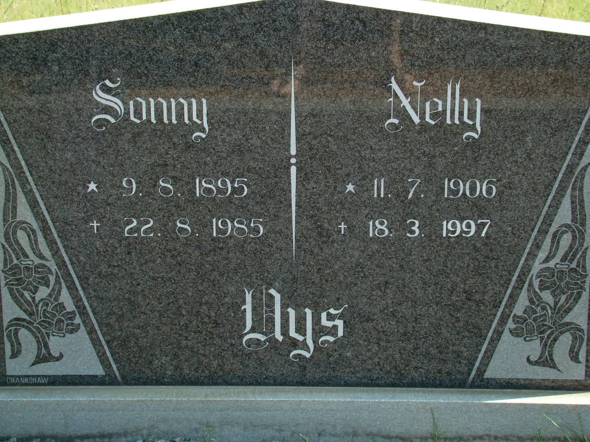 UYS Sonny 1895-1985 &amp; Nelly UYS 1906-1997