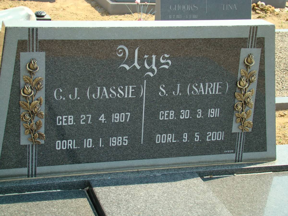 UYS C.J. 1907-1985 &amp; S.J. 1911-2001