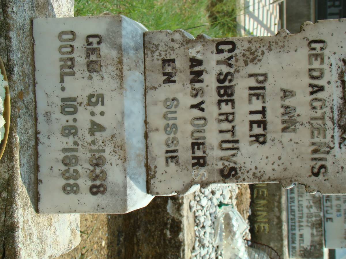 UYS Pieter Gysbert 1938-1938