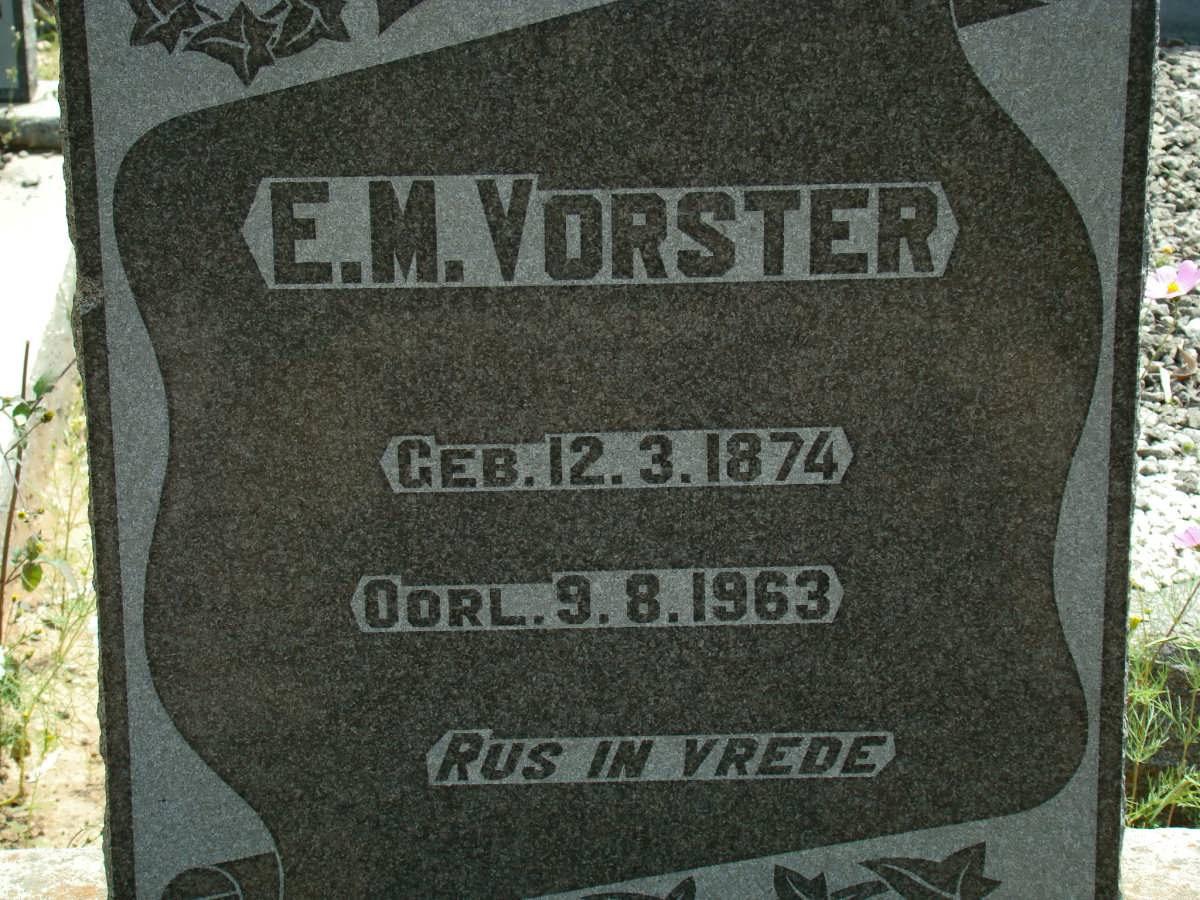 VORSTER E.M. 1874-1963