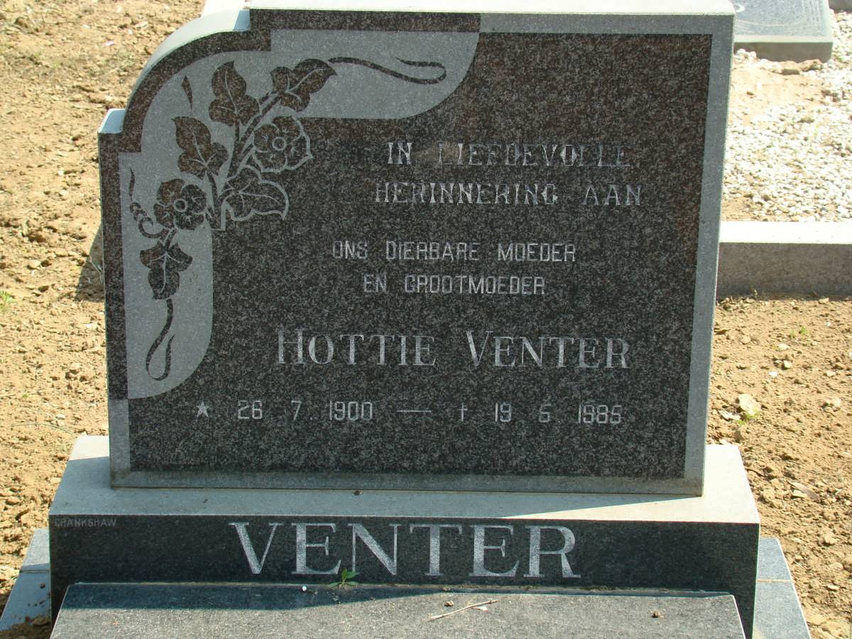 VENTER Hottie 1900-1985