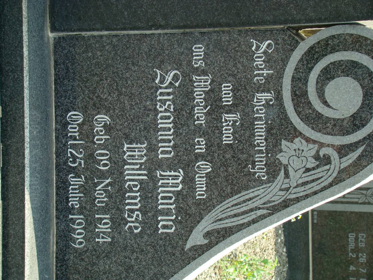 WILLEMSE Susanna Maria 1914-1999