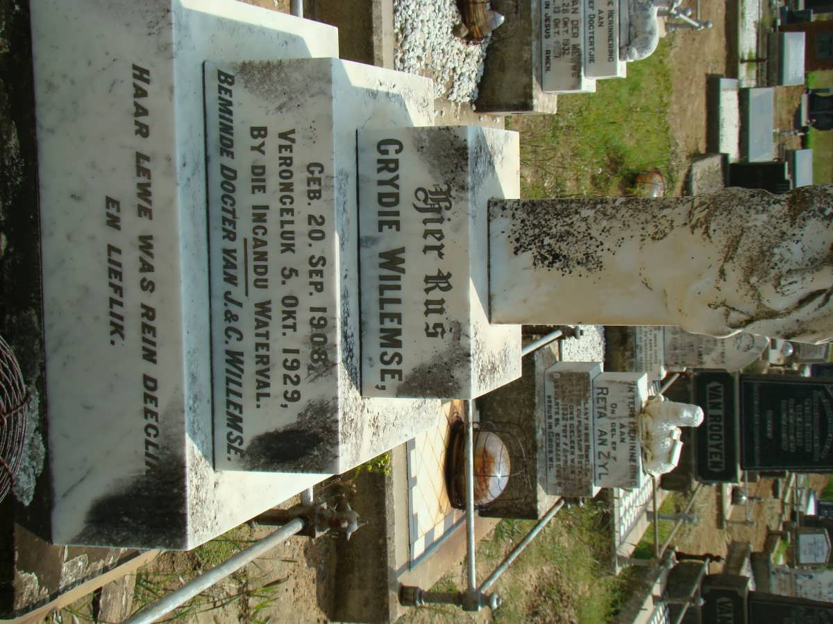 WILLEMSE Crydie 1908-1929