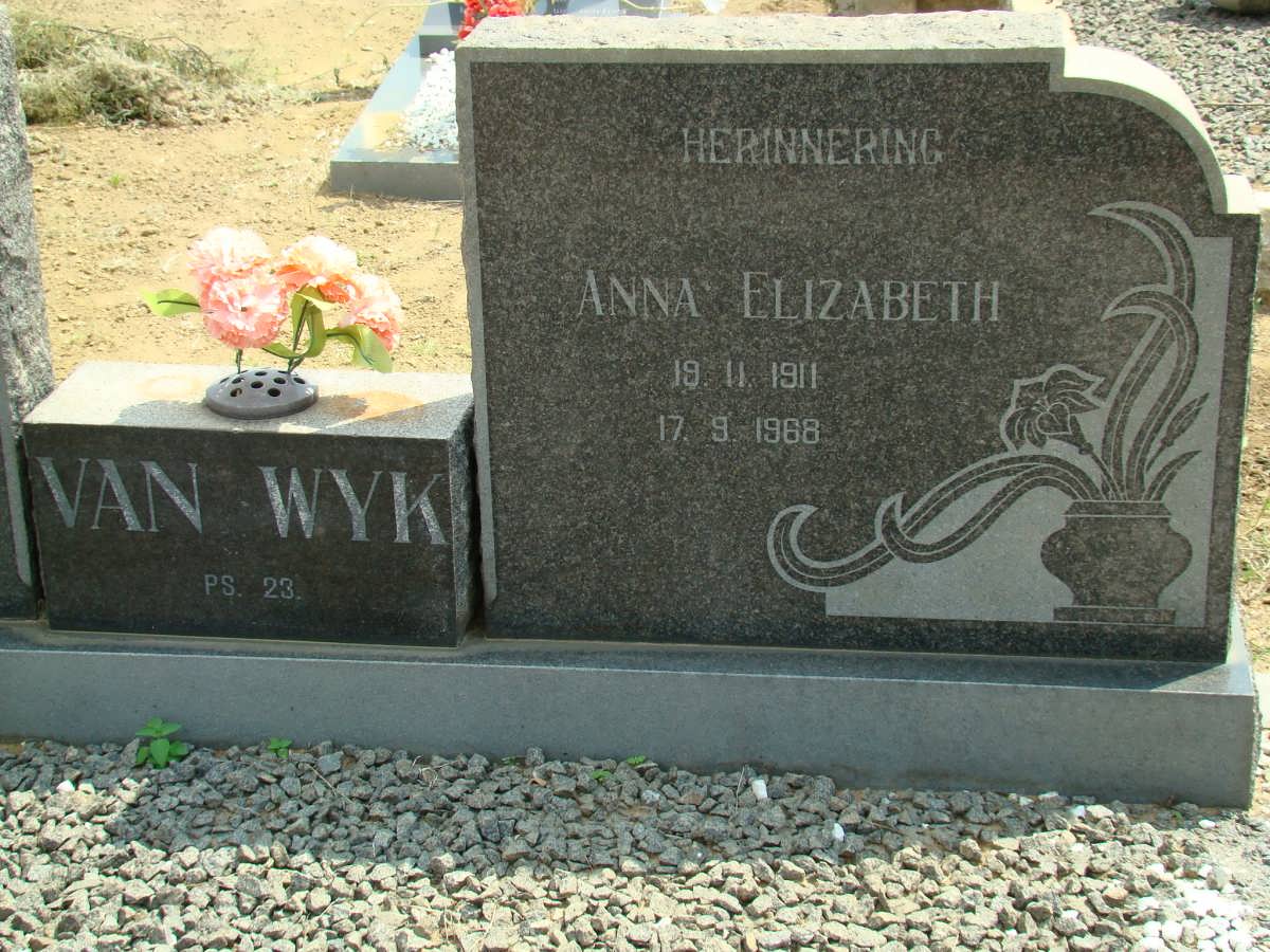 WYK Anna Elizabeth, van 1911-1968